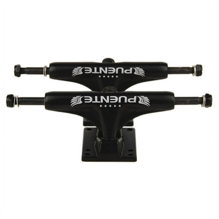PUENTE 2Pcs 5Inch Aluminum Trucks Skateboard Truck Accessory Bridge Bracket Trucks Skateboard Longboard Truck,2 x skateboard truck,Black
