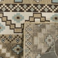 thumbnail image 5 of SAFAVIEH Veranda Luwig Geometric Indoor/Outdoor Runner Rug, Creme/Brown, 2'3" x 10', 5 of 6