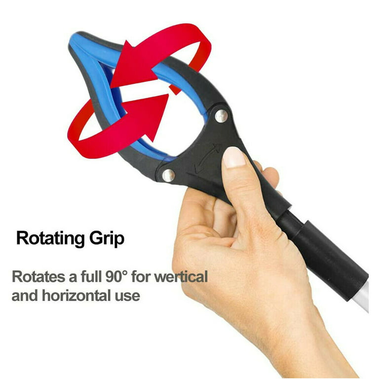 1pc Grabber Reacher Tool, 32 Inches Extra Long Steel Foldable Pick Up Stick  With Strong Grip Magnetic, 360°Rotating Anti-Slip Jaw, Trash Picker Grabber  Tool, Hand Grabber For Reaching, Arm Extension