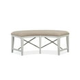 thumbnail image 4 of Magnussen Heron Cove Curved Bench with Upholstered Seat, 4 of 6