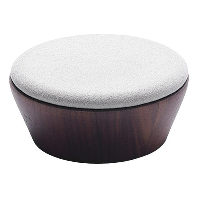 Expositor de pulseras de madera jinwen con revestimiento de terciopelo gris claro