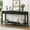 Black, variant on EUROCO 60" Long Console Table,Wood Sofa Table for Entryway with 3 Drawers,Vertical Stripe Drawers and Open Shelf for Living Room Hallway Foyer Office,White