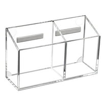 Magnetic Pen Holder, Heavy Duty Magnetic Dry Erase Marker Holder, Magnetic Pen Holder for Refrigerator, Whiteboard, Pens, Pencils, Non-slip Acrylic Magnetic Marker Holder, Clear, 5.9x2.0x3.5"