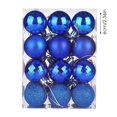 thumbnail image 3 of 24PCS Christmas Ball Ornaments Set - 4 Style Shatterproof Xmas Tree Decorations, Hanging Balls for Holiday & Wedding Party, 3 of 8