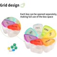 thumbnail image 4 of Weekly 7 Day Large Pill Organizer, Travel Pill Box, Pill case, Medicine Organizer, Pill Container, Pill Box 7 Day, Pill Dispenser, Medication Organizer, Pill Organizer Weekly, 4 of 5