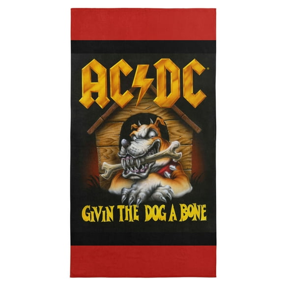 AC/DC Give Em A Bone Microfiber Beach Towel 30x60 inches