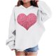 thumbnail image 1 of Sudadera con capucha y estampado de corazón de San Valentín, sudadera de manga larga para niños y niñas, chaqueta para niñas de talla mediana y grande., 1 of 7
