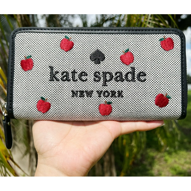 Kate Spade New York Women's Ella Apple Toss Embroidered Large
