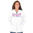 thumbnail image 3 of Mermaids Don't Wear Pants Funny Beach Zip Hoodie Sweatshirt Women Brisco Brands M, 3 of 6