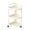 White, variant on HOARBOEG 3 Tier Corner Storage Rack with Wheels, 15 In Rolling Multi-Purpose Organizer Shelf Cart for Bathroom Kitchen Living Room, Space-Saving Plastic Rack, White