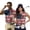 Vintage American Flag Flower, variant on Aplkyhs Matching Couple Tennis Shirts American Flag Flower Couple Golf Matching Outfits 4-Way Stretch Golf Shirts for Men Quarter Zip Golf Accessories for Men for Outdoor Sports