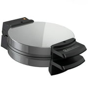 BLACK+DECKER WMB500 Traditional Belgian-Style Waffle Maker, Stainless Steel