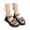 Black, variant on Little Girls Summer Glitter Gladiator Sandals Rhinestone Open Toe Strappy Dress Flats Sandals Wedding Party Shoes for Toddler Little Kid Big Kid