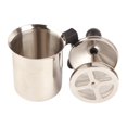 thumbnail image 4 of Espumador de leche de malla doble con resorte y acero inoxidable de 400 ml para café, 4 of 8