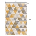 thumbnail image 3 of 2â€™ x 20â€™ Yellow Triangular Lattice Runner Rug, 3 of 8