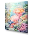 thumbnail image 2 of Designart "Soft Hues Coral Watercolor II" Coastal Coral Under Water Wall Decor, 2 of 7