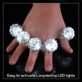 thumbnail image 3 of C&H Solutions Shining White Clear LED Flashing Jelly Bumpy Finger Rings (120 Ct), 3 of 5