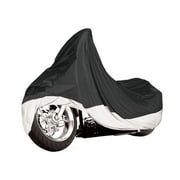 Armor Shield Motorcycle Cover, Fits Motorcycles up to 1500cc Full Dress, Black/Silver
