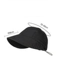 thumbnail image 6 of SikaFu Cotton Women Bucket Hat Spring Summer Adjustable Drawstring Outdoor Beach Sun Hats Foldable Visors Panama Caps Ponytail Cap, 6 of 6