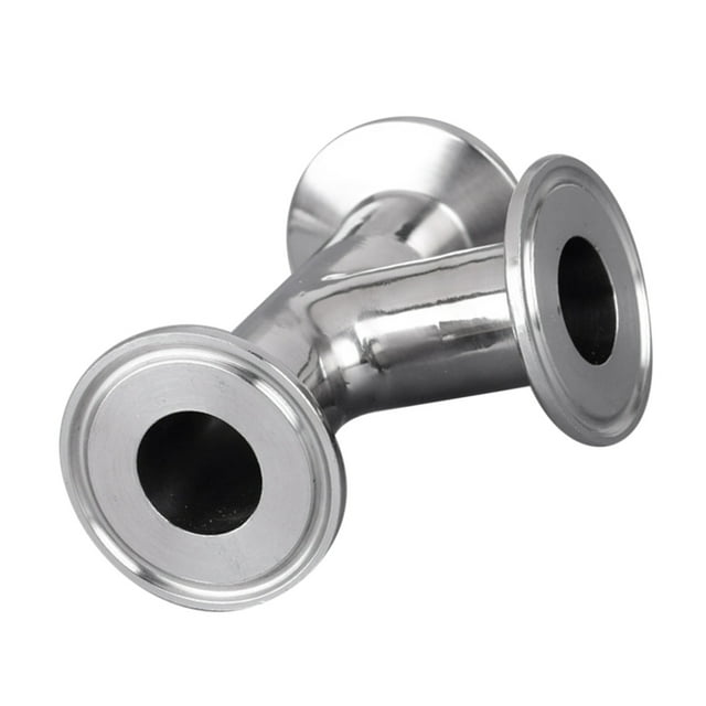 Tubo de 3 Vías Cerradura Sanitaria de Resistente a Altas Temperaturas Procesamiento de Alimentos Cerveza Farmacia Tubería OD 45mm Zulema Tubería de 3 vías