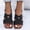 Black, variant on Womens Open Toe Cutout Flat Sandals Adjustable Ankle Strap Summer Shoes Comfortable Casual Beach Sandals, wide foot sandals for women dressy, lightweight breathable slip on design