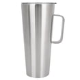thumbnail image 1 of Taza de café y leche aislada con asa y tapa para beber sobre la marcha Taza de viaje de acero inoxidable de 30 oz, 1 of 8