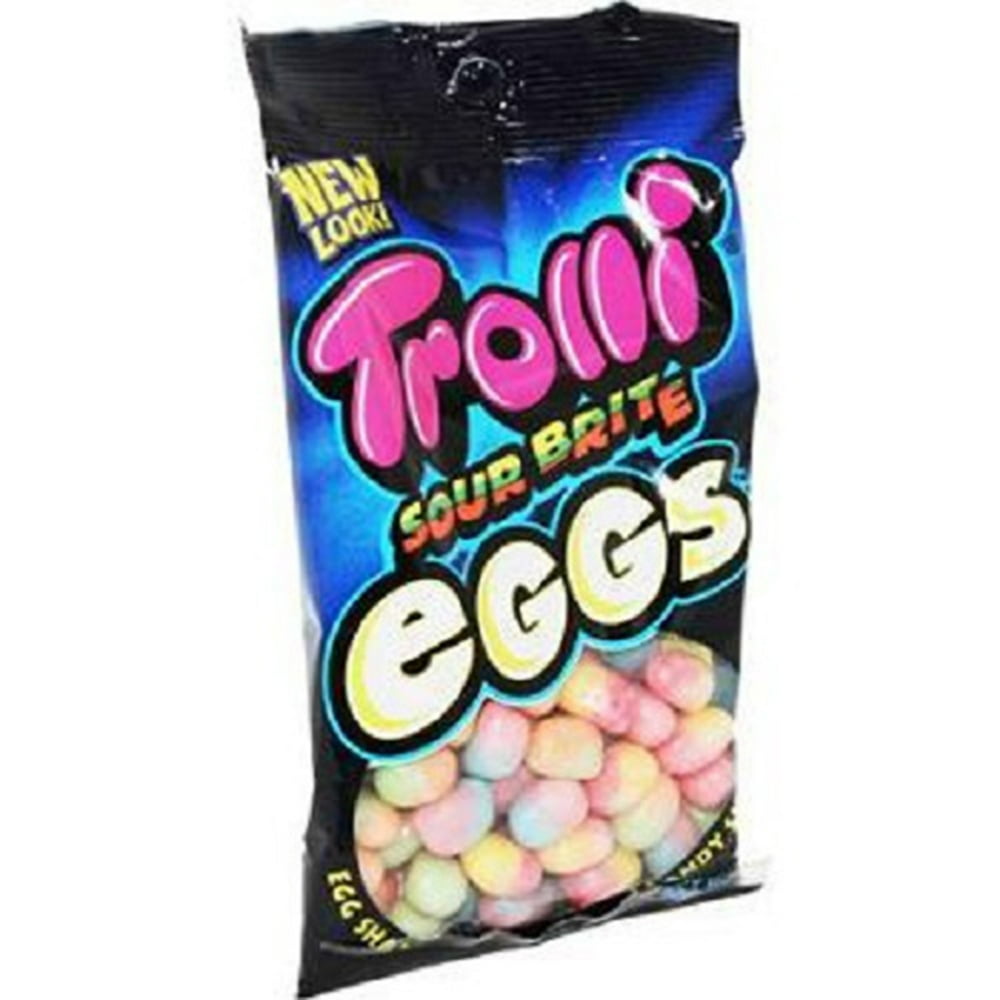 Product Of Trolli, Peg Sour Brite Eggs, Ct 12 (4 Oz) Sugar Candy