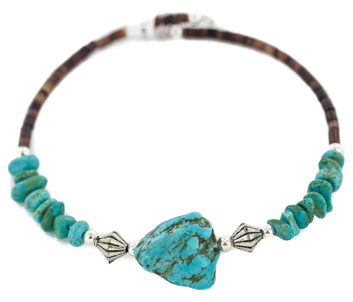 Navajo Authentic Natural Turquoise & Coral Heishi Wrap Bracelet | Adjustable Native American Handmade - View #12
