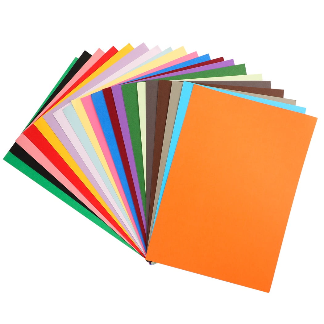 Cardstock 100 Sheets Heavy A4 Colored Papers 20 Colors Pure Wood Pulp 