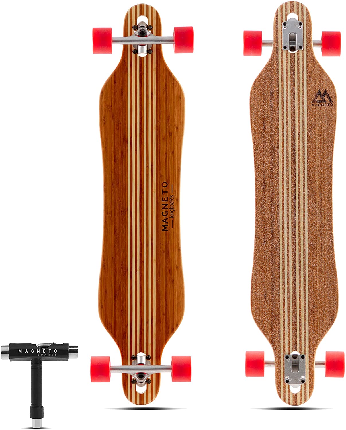 Bamboo with Hard Maple Core Dancing Cruiser Freestyle Cruising 42 inch Longboard Skateboards Magneto Hana Longboard Collection Carving