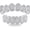Silver, variant on DFORD Grillz Vampire Teeth - Grills for Your Teeth Grillz for Women Men 18K Gold-Plated Iced out CZ Fangs Hip Hop Rapper Costume Accessory Cosplay Extra Molding Bars