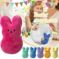 thumbnail image 6 of Guvpev Bunny Peep 6” Collectible Plush for Easter Decorations, 6Pcs Easter Bunny Stuffed Animals, Adorable Easter Basket Stuffers for Kids, 6 of 8