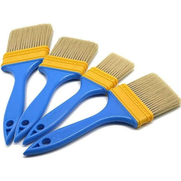 Paint Brushes, 4 Pieces Flat Brush, Flat Paint Brush, for Door, Closet, Decks, Fences (4 Sizes)