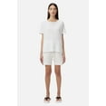 thumbnail image 3 of John Elliott Women's Relaxed Jersey Tee T-Shirt in Chalk (0 (X-Small), Chalk), 3 of 5
