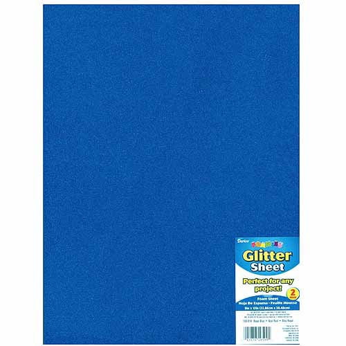 Glitter Foam Sheet, 9" x 12", 2mm