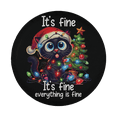 thumbnail image 2 of Lotusprinthandmade Funny Cat Christmas Spare Tire Cover Without Backup Camera Hole 6 Sizes (33 in.) , Holiday-Themed Tire Cover With Cats, Christmas-Themed Tire Cover, 2 of 7
