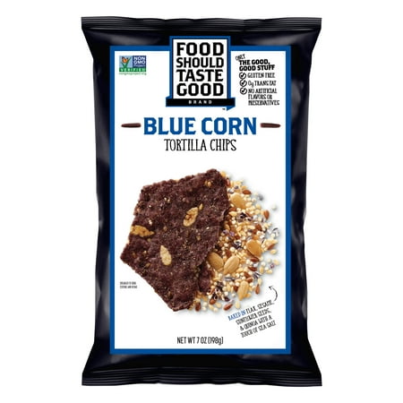 Food Should Taste Good Blue Corn Tortilla Chips, 7 oz