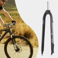 thumbnail image 4 of Horquilla de bicicleta de montaña, freno de disco de aleación de aluminio de 26/27, 5/29 ", horquilla rígida recta para bicicleta de montaña, Gris Soledad horquillas de bicicleta de montaña, 4 of 8