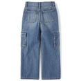 thumbnail image 3 of The Children's Place Girls Baggy Fit Cargo Jeans, Sizes 4-16, 3 of 3