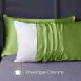 thumbnail image 3 of Satin Pillowcase Set of 2, Similar to Silk Pillow Cases, King Size Cooling and Soft Satin Pillow Cases for Hair and Skin, Gifts for Women Men, Envelope Closure, 20''x36'', 3 of 6
