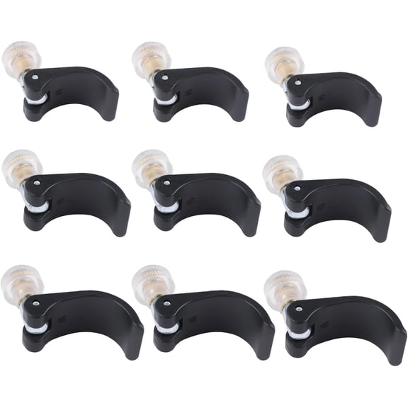 Trekking Pole External Lock Handle Nut Kit 9 PCS Climbing Replacement Parts Quick Flip Lock Strap Nut for Trekking Cane Pole Repair Spare Parts