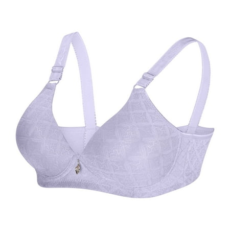 Womens Push Up Bras  Minimizer Bras for Women Plus Size  Seamless Full Coverage T-Shirt Unlined Bra with Underwire & Wide Strap for Heavy Breast M-2XL Womens Bras Clearance under $5
