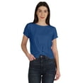 thumbnail image 1 of Inkmeso Summer Twist Front Knot Crop Top For Women With Short Sleeves Tee Shirts, 1 of 8