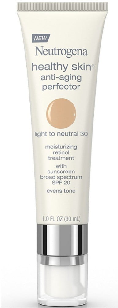Neutrogena Healthy Skin Anti-Aging Perfector, Light to Neutral 1 oz (Pack of 4)