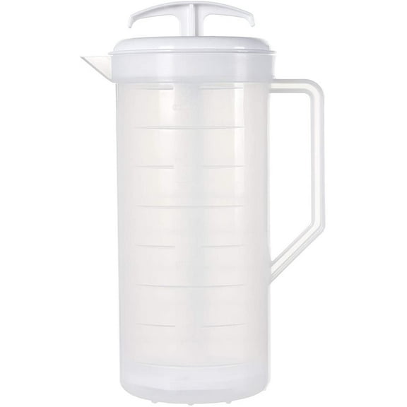 The Original MixStir Mixing Pitcher - 2 QT White Great for Baby formula, protein shakes, salad dressings and much more! Made in the USA
