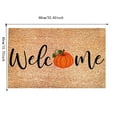 thumbnail image 3 of Hello Pumpkin Welcome Funny Cute Doormat for Home Entrance – Humorous Door Mat with Seasonal Design, Durable Outdoor Use - E, 3 of 4