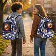 thumbnail image 3 of Chririnla Golf Ball & Club Abstract Graffiti Pattern Large Capacity School Bags with Lightweight Multi Pocket Casual Daypack, Multi-Pockets 17 Inch School Backpack for Travel Elementary School, 3 of 9