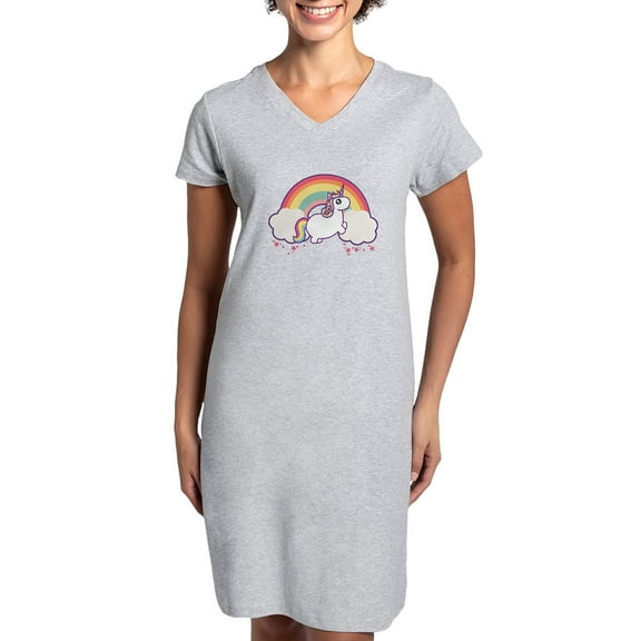 CafePress - Chubby Unicorn - Women's Nightshirt