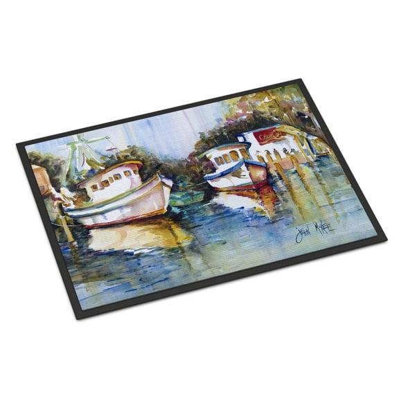 Carolines Treasures JMK1046JMAT Fly Creek Fish Market Door Mat Indoor Rug or Outdoor Welcome Mat 24x36 Doormat  36"L x