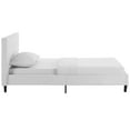 thumbnail image 4 of Modern Contemporary Urban Design Bedroom Twin Size Platform Bed Frame, Fabric, White, 4 of 5